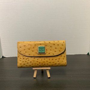 Dooney & Bourke Ostrich Continental Clutch Wallet